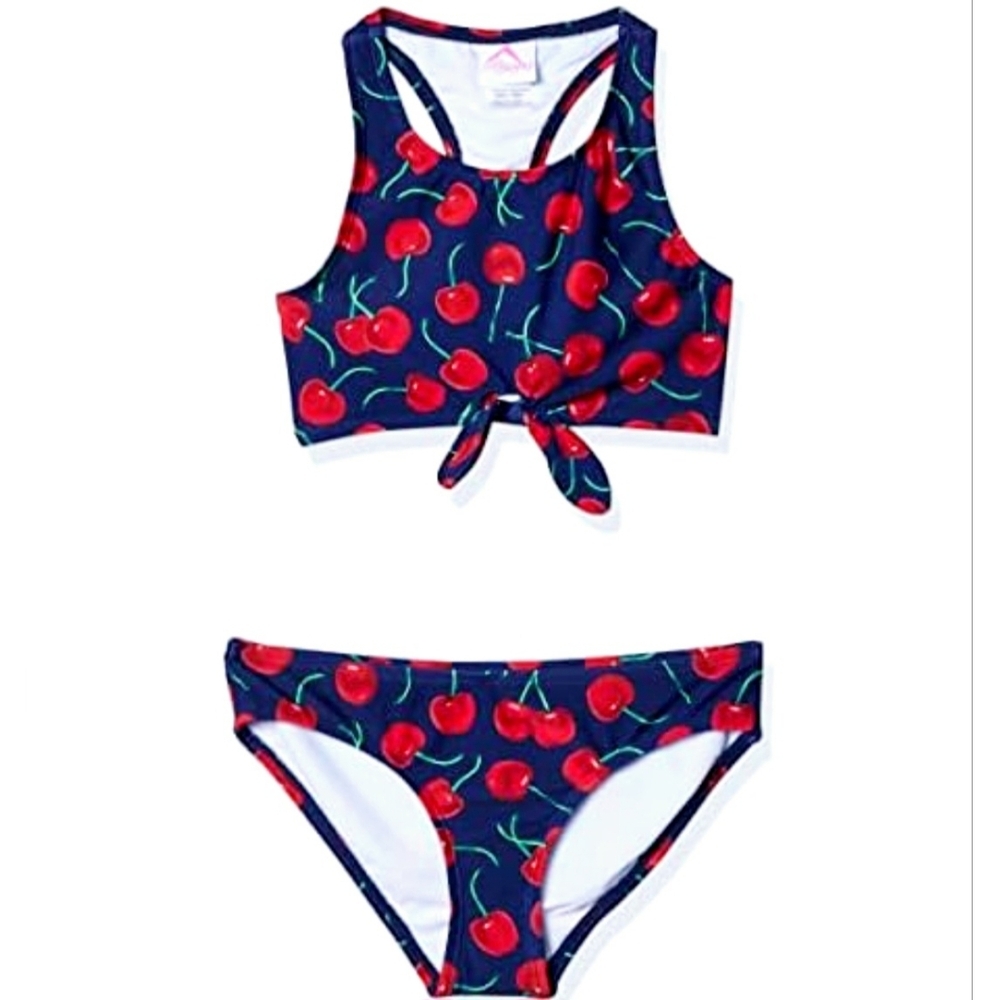 Kanu Surf Girls' Addie UPF 50+ Beach Sport Racer Bikini 2-Piece Size 7‎